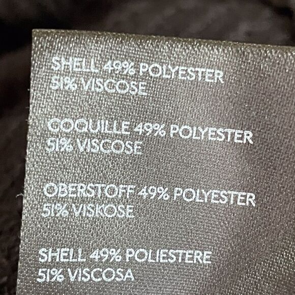 ANTHROPOLOGIE Mauve Black Peplum Ruffle Addie  Black Long Sleeve Sweater SZ XS - Picture 10 of 12